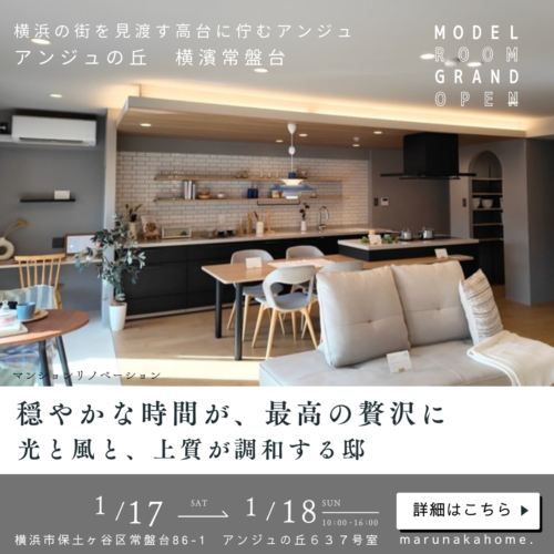 横濱山手テラス壱番館 マンションリノベ最終見学会 ＆相談会9月27日（土）28日（日）＆中古を買ってリノベ相談会